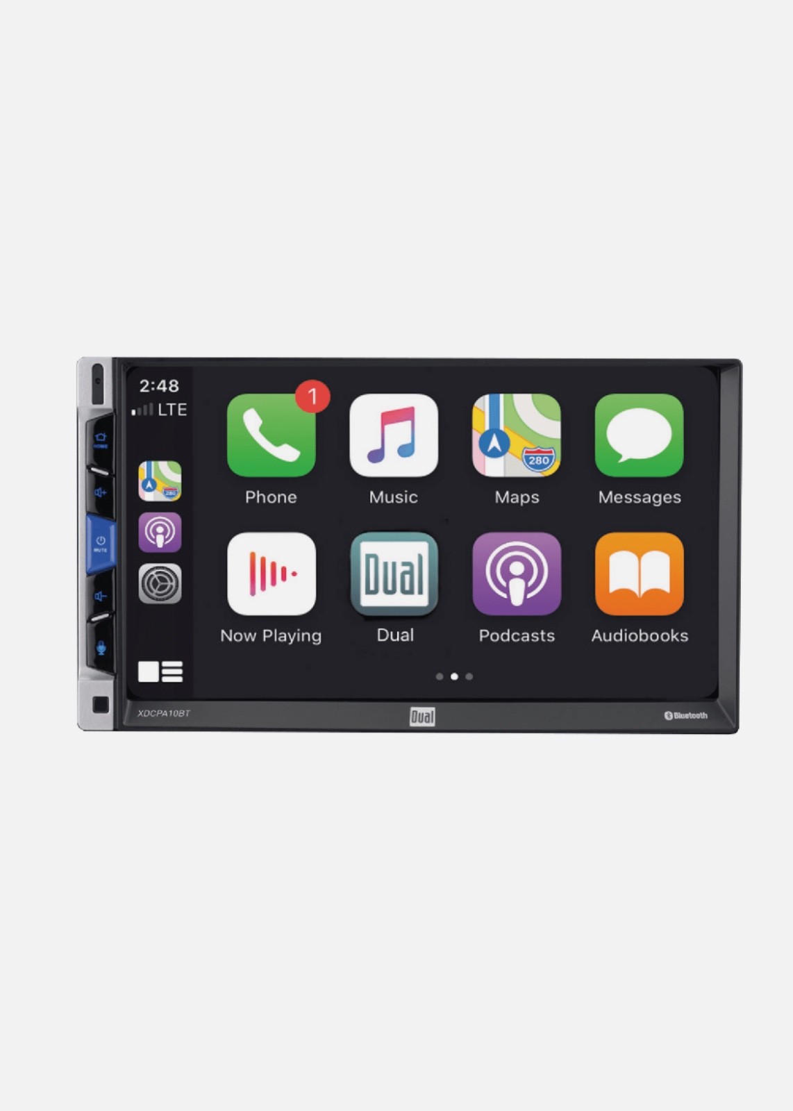 Dual Electronics XDCPA10BT 7 inch Double DIN Car Stereo Apple CarPlay & Android™