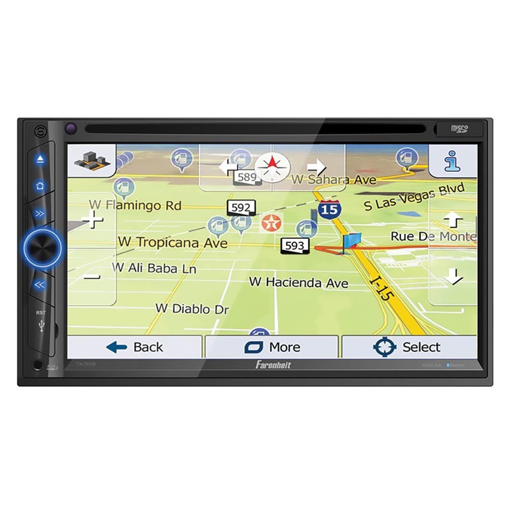 Farenheit TIN-702HB 2-DIN 6.2″ LCD GPS Navigation DVD Multimedia Source Unit …