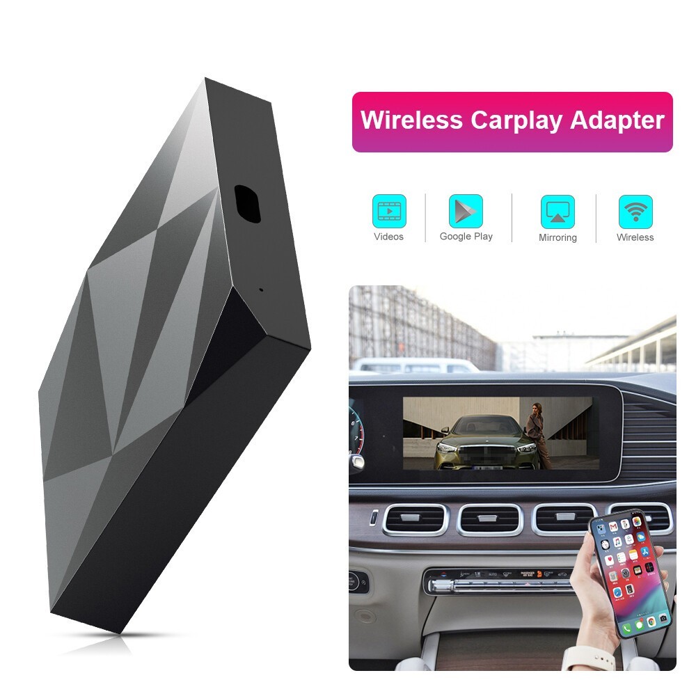 Auto Mini Wireless CarPlay Adapter CarPlay Dongle For OEM Wired CarPlay Cars