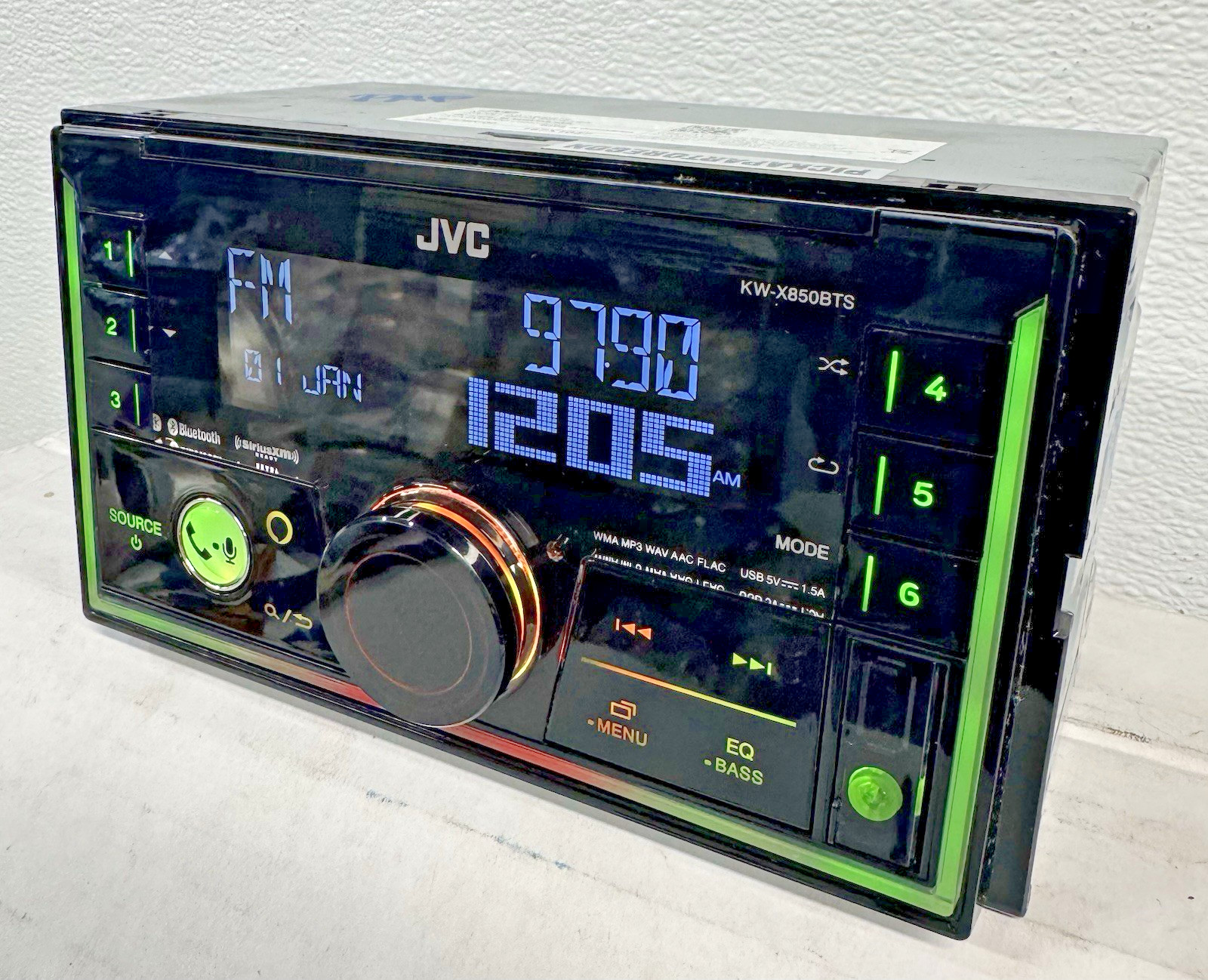 JVC KW-X850BTS Digital Media Receiver radio stereo head unit Alexa BT MP3 WMA