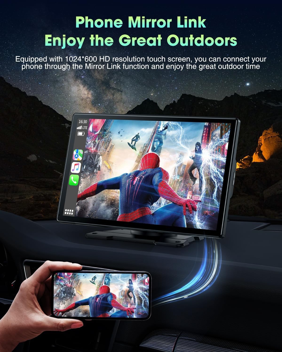 9″ inch Touch Screen Car Stereo Radio Wireless Apple Carplay Android Auto GPS