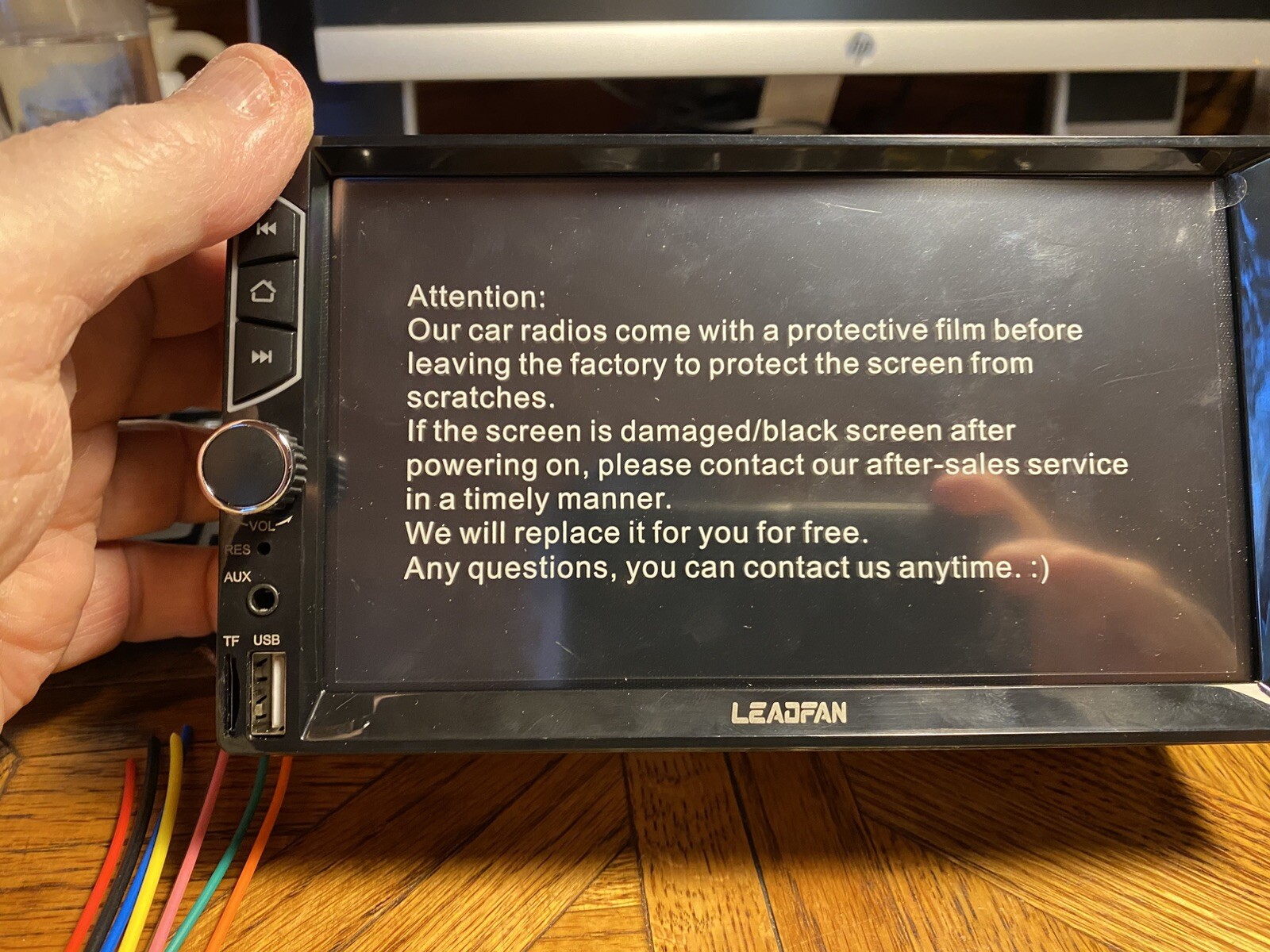 Leadfan In Dash Radio With Backup Camera
