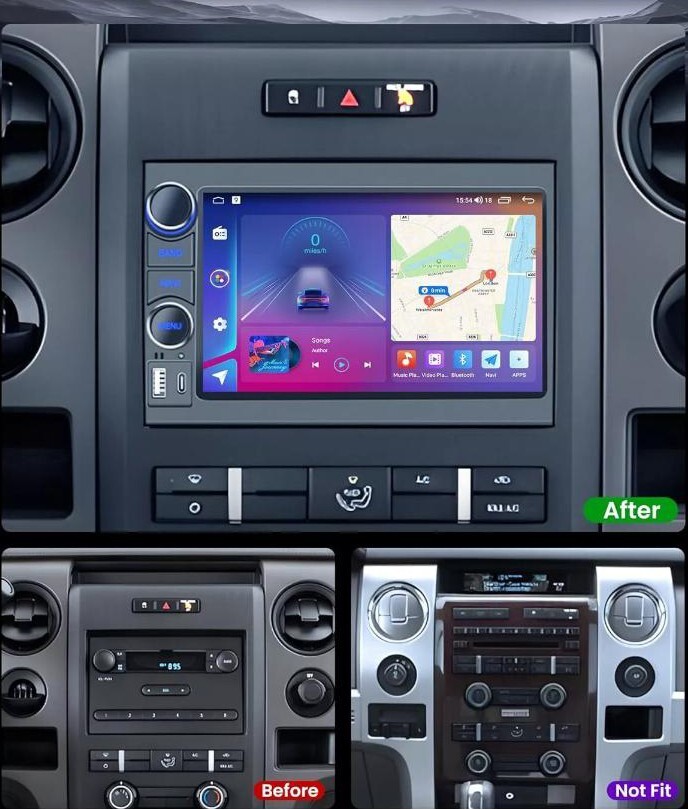Radio Upgrade For 2004-2008 Ford F150 Car Stereo Carplay Android13 GPS Navi WIFI