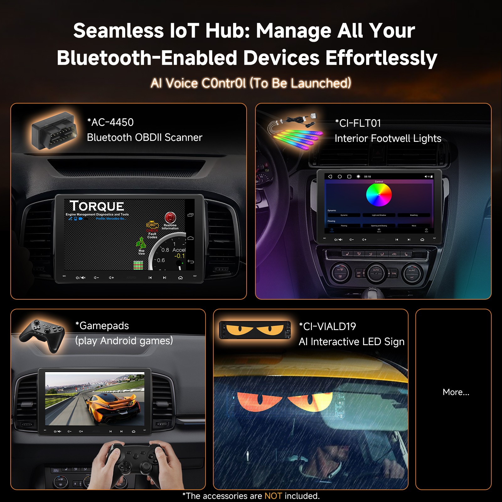 ATOTO S8 6G+128G 9in 2DIN ChatGPT Car Stereo Android Carplay Multimedia Receiver