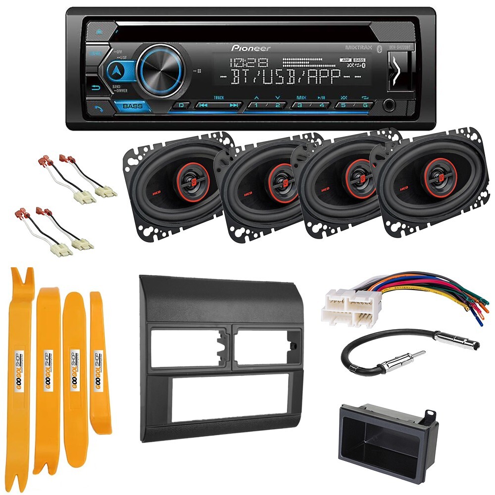 Pioneer CD Receiver/Install kit & 4×6 Speakers for 1988-1994 GM C/K 1500, 2500