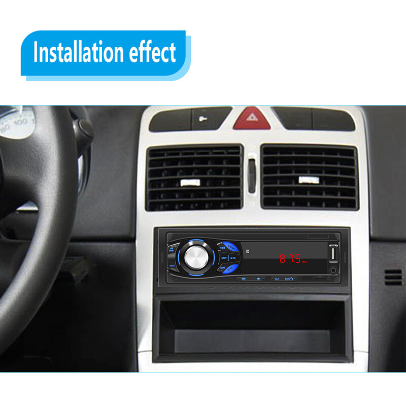 Single 1 Din Audio Digital Car Radio FM Charging USB/AUX/TF Bluetooth Player MP3