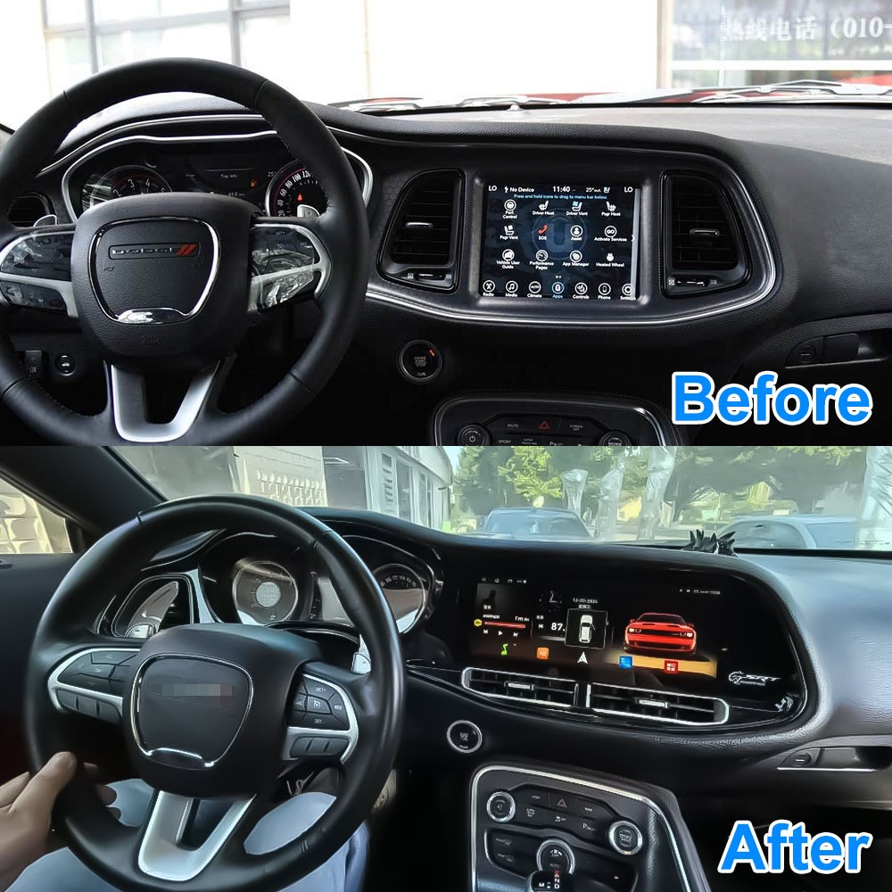8+128G Car Stereo for Dodge Charger Challenger SRT Hellcat 2010-2023 GPS Radio