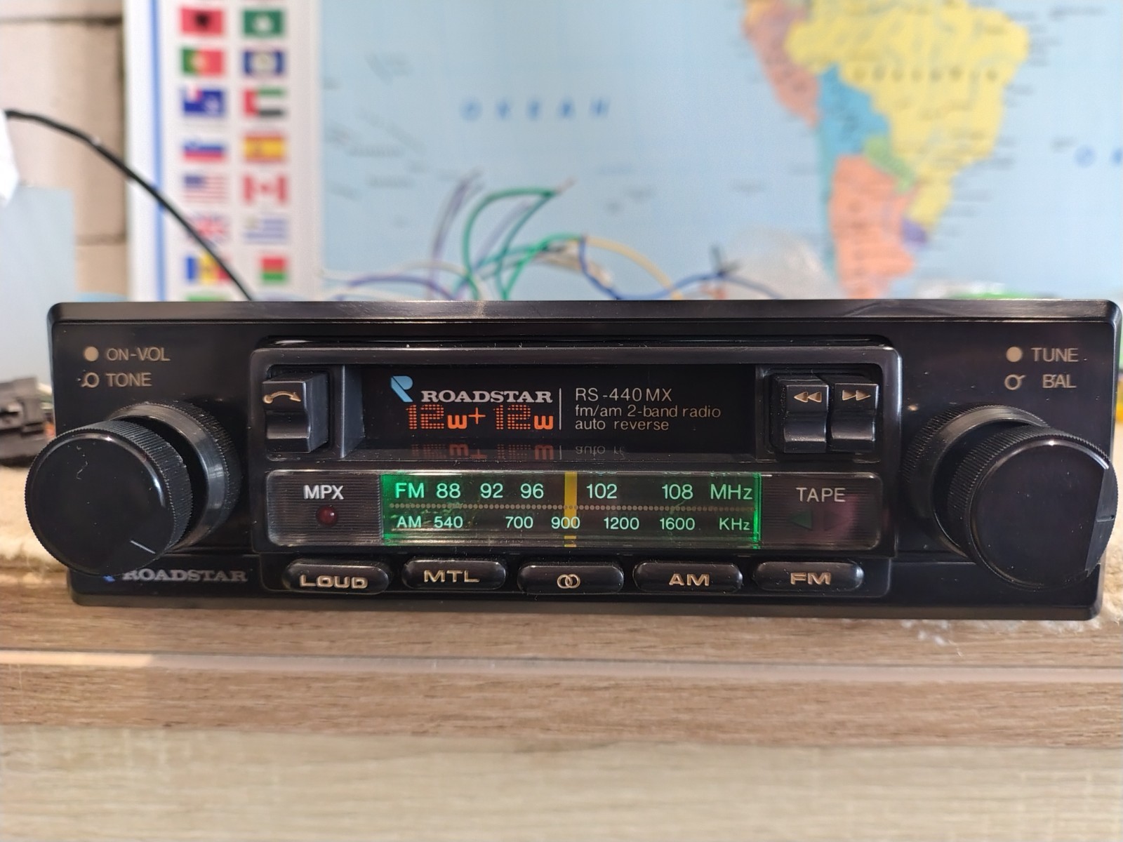Roadstar RS440MX Car Stereo Cassette In Dash Receiver Fully Working Never Used