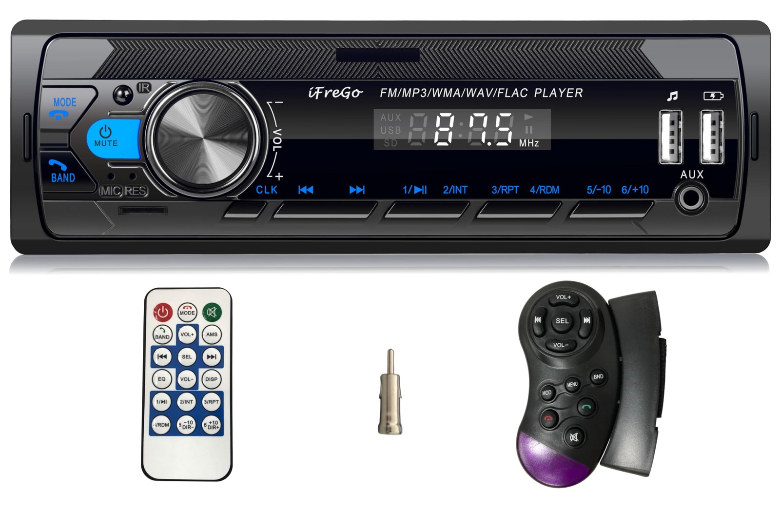 iFreGo Car Radio Bluetooth, Single DIN Car Stereo,FM Radio,Car Audio Receiver…