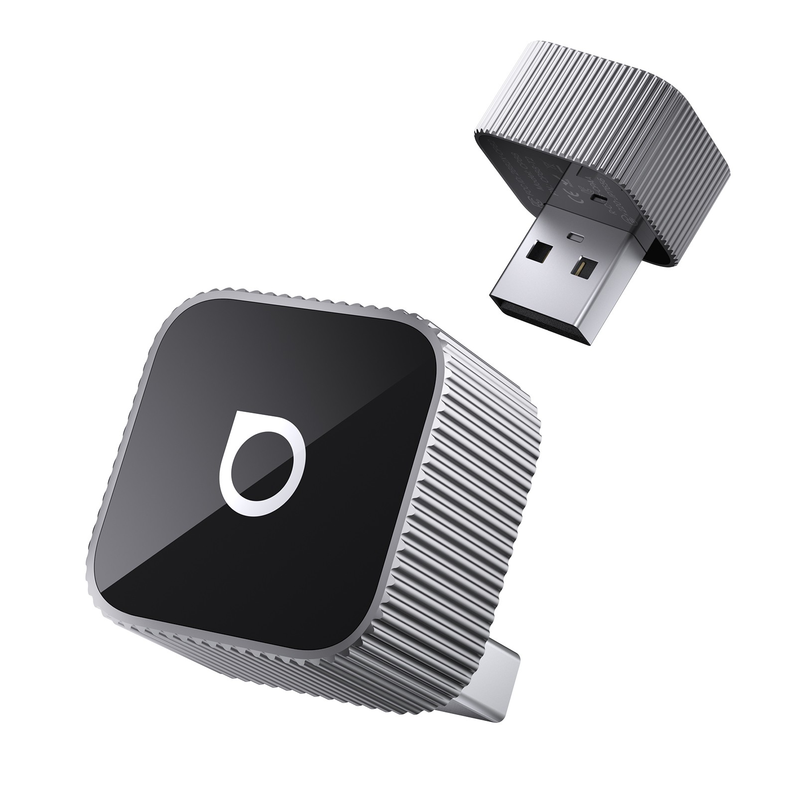 Ottocast Mini Wireless CarPlay & Android Auto Adapter Fast Auto-Reconnect Sliver