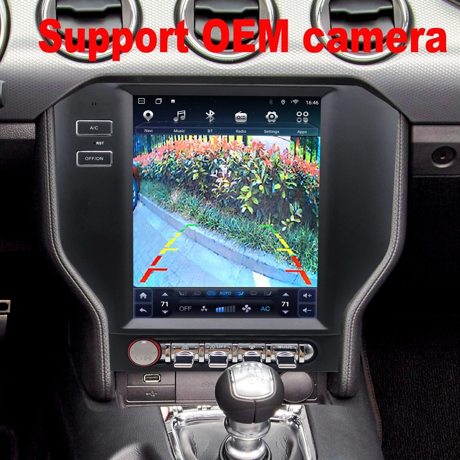 9.7 inch For Ford Mustang Android Car Radio Stereo Touch Screen GPS Navigation
