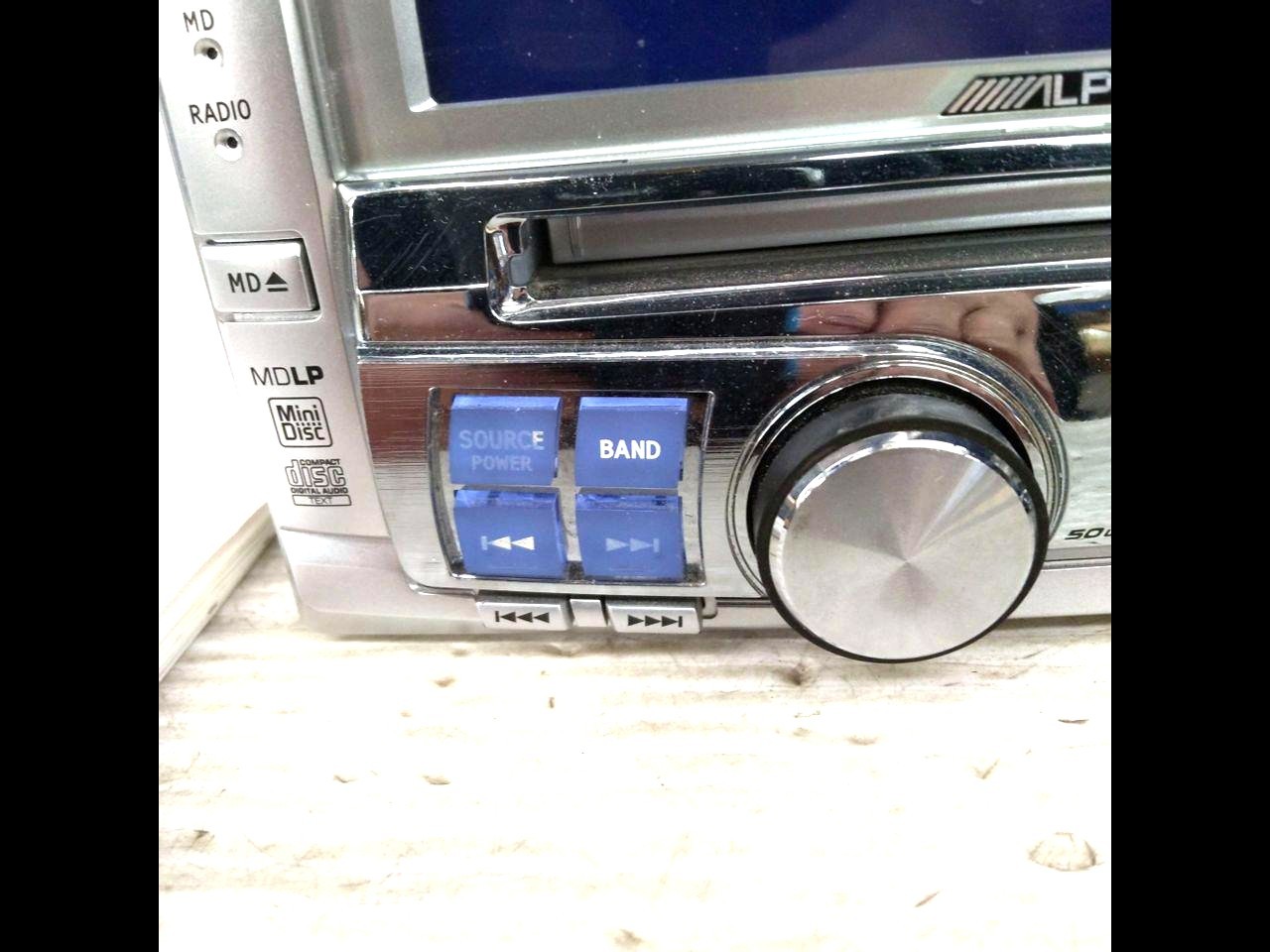 ALPINE MDA-W905JS Car Stereo Receiver Tested Working CD MD w/ Manual