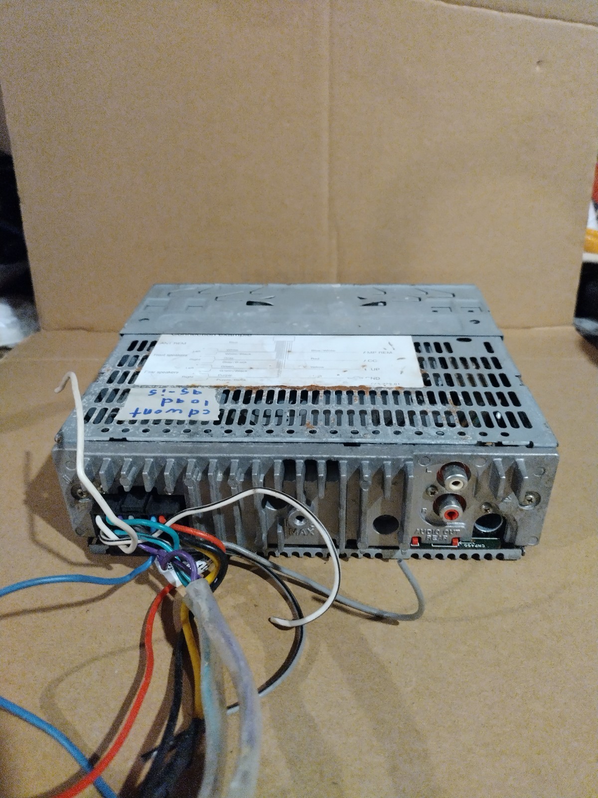 Sony CDX 1200 CD Player Radio cd will not load sold as is