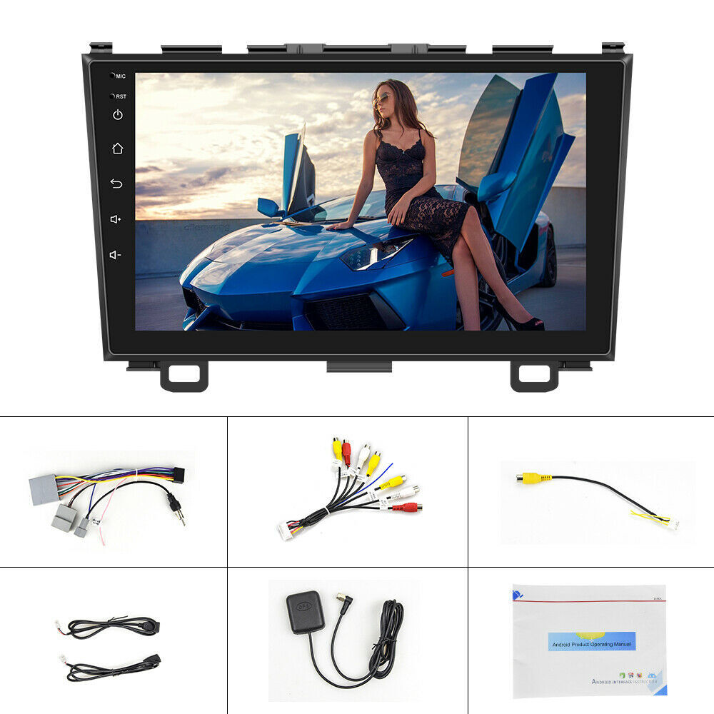 2 Din Quad Core Car Radio GPS Andoid 10 For Honda CRV 2007 2008 2009 2010 2011