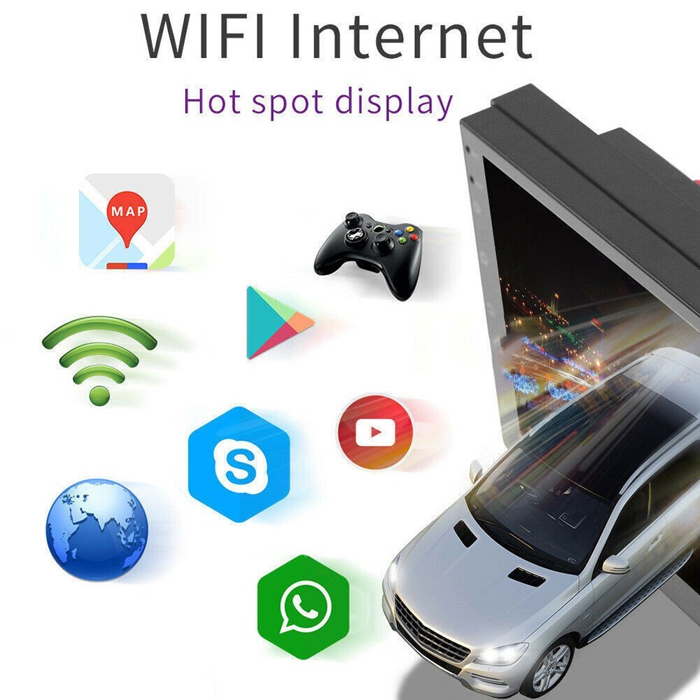 7inch 4+64GB Android 15 Apple Carplay Car Stereo Radio GPS WIFI 2 Din Navigation