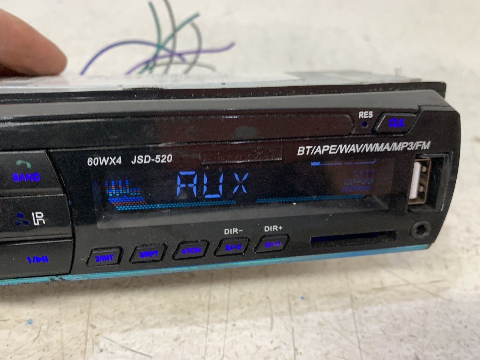 JSD-520 radio stereo USB AUX Digital Media Receiver head unit single din tested