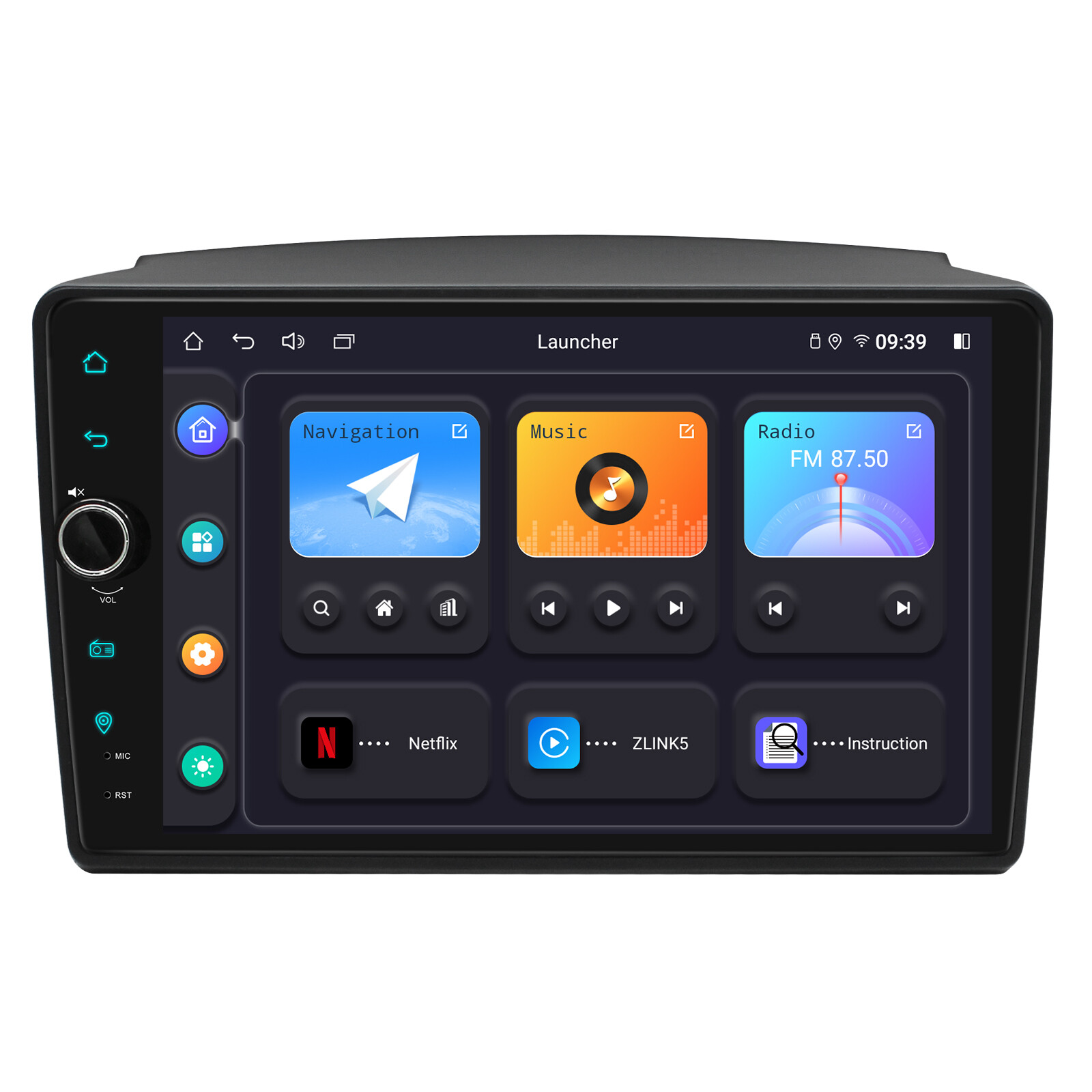 Android 12 9 inch Car Stereo with 4+64GB/ 8+128GB For Toyota Sienna 2004-2010