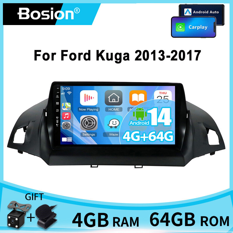 9” Car Radio For Ford C-MAX 2013-2017 Android 14 GPS Navi WIFI 4+64G BT USB DSP