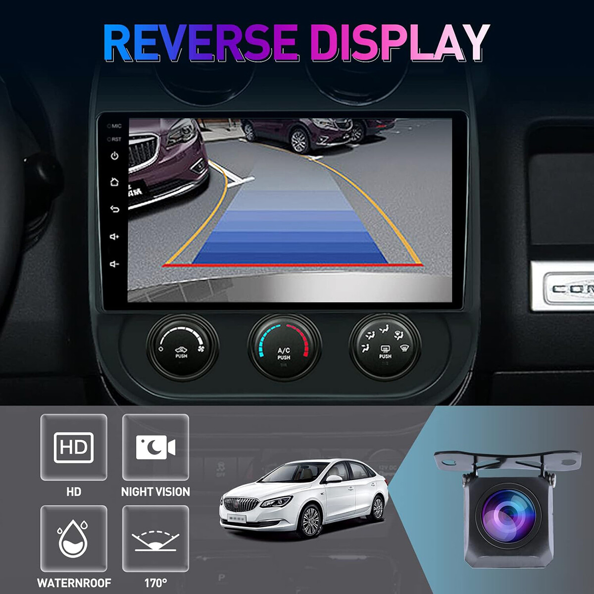 64GB Apple CarPlay Android Car Stereo GPS Radio +CAM For Jeep Patriot/Compass