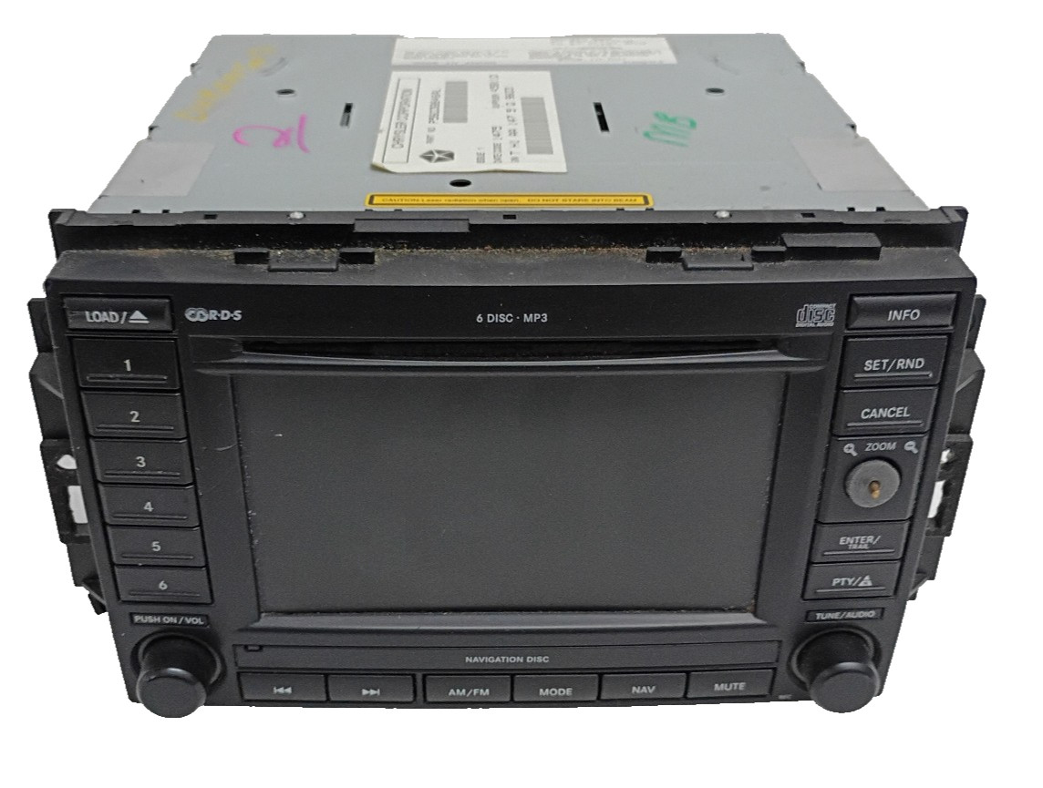 05 06 07 Chrysler 300 Dodge Ram Jeep Nav 6 Disc CD Radio P56038646AL PARTS! #2