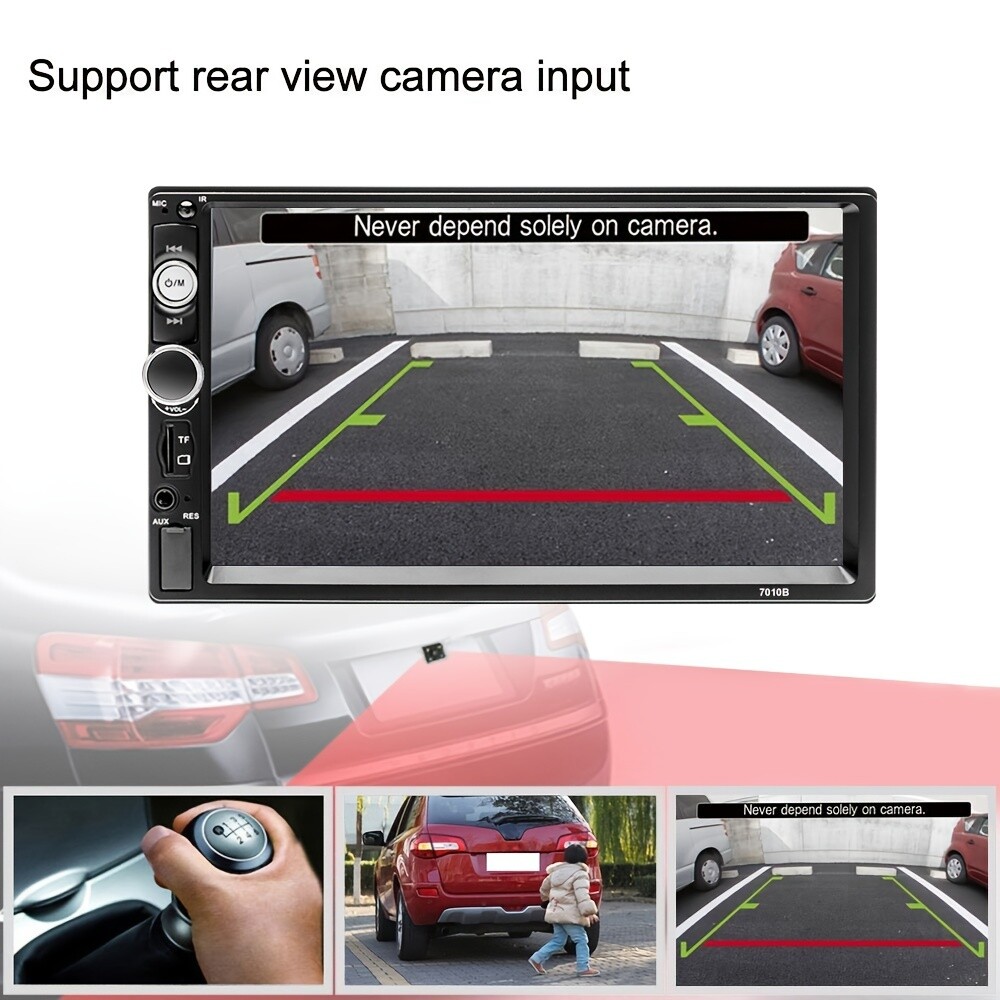 2 Din 7 Inch Car Stereo Touch Screen Multimedia MP5 Radio +camera