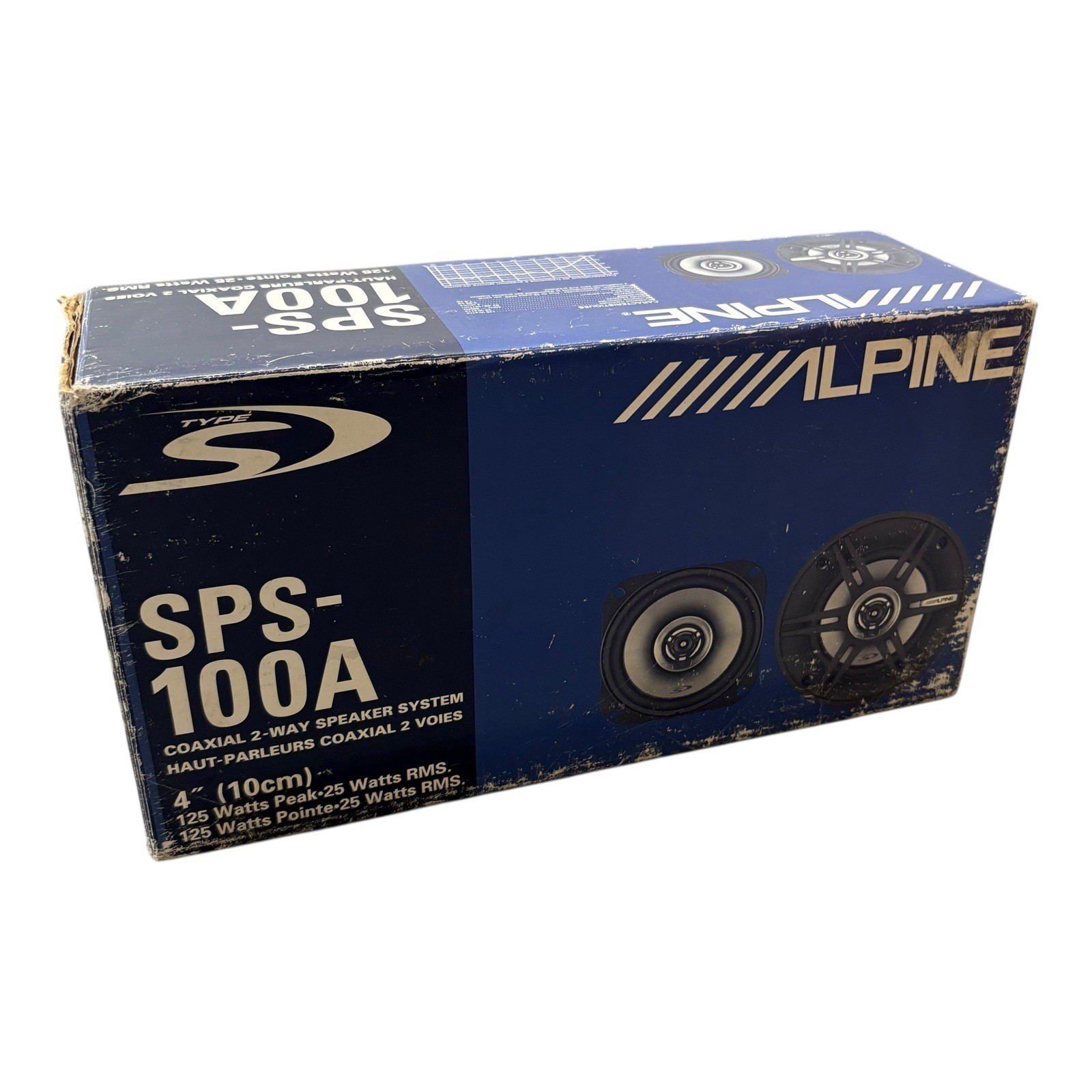 Alpine Car Stereo SPS-100A Coaxial 2-Way Speaker System