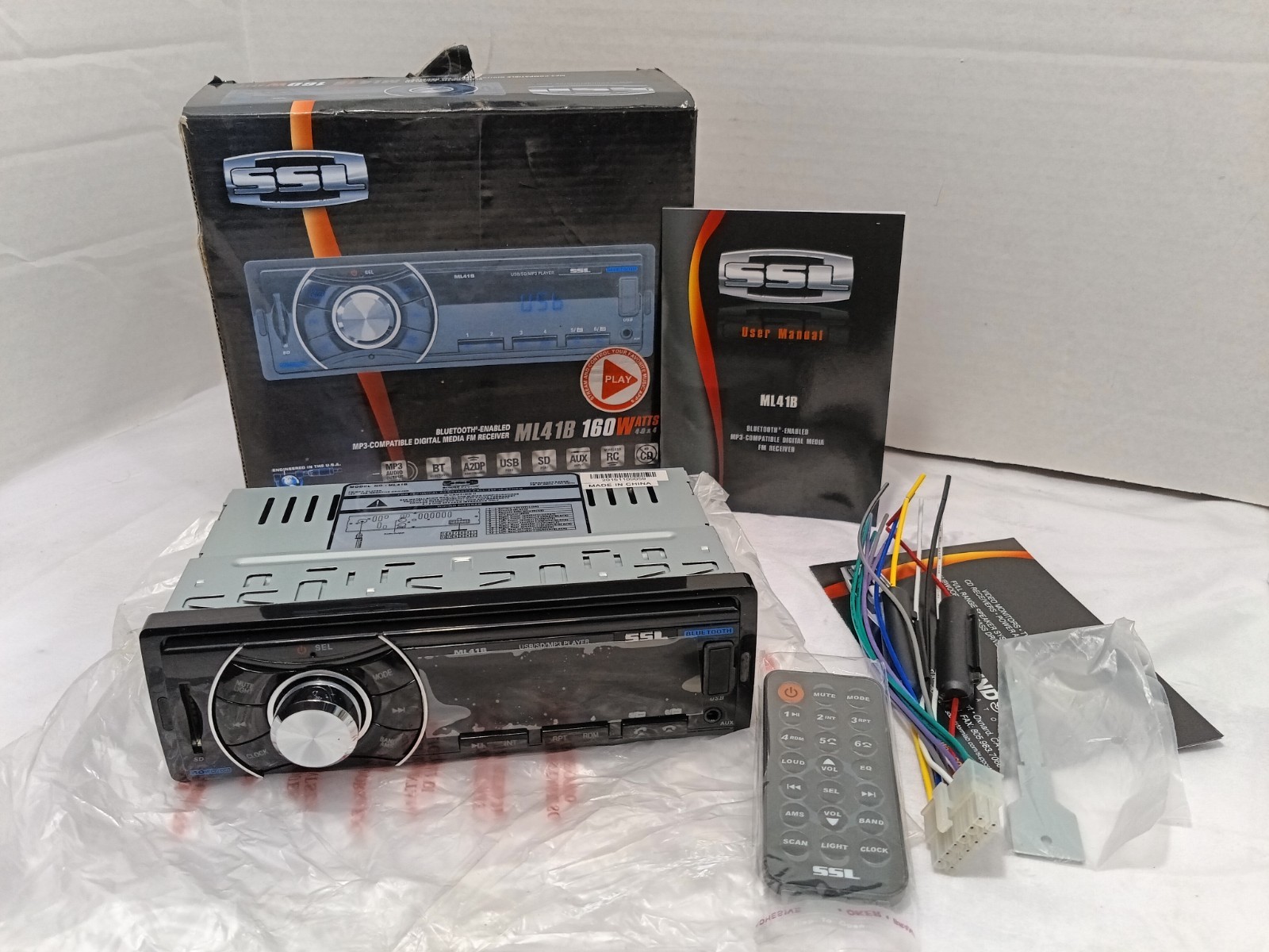 SSL ML41B Bluetooth MP3 Compatible Digital Media FM Receiver 160 Watts