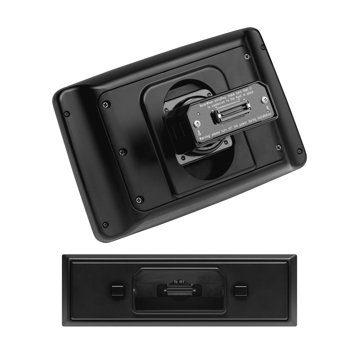 BOSS Floating 7″ Touchscreen 1 Din Bluetooth Radio Apple CarPlay Android Auto