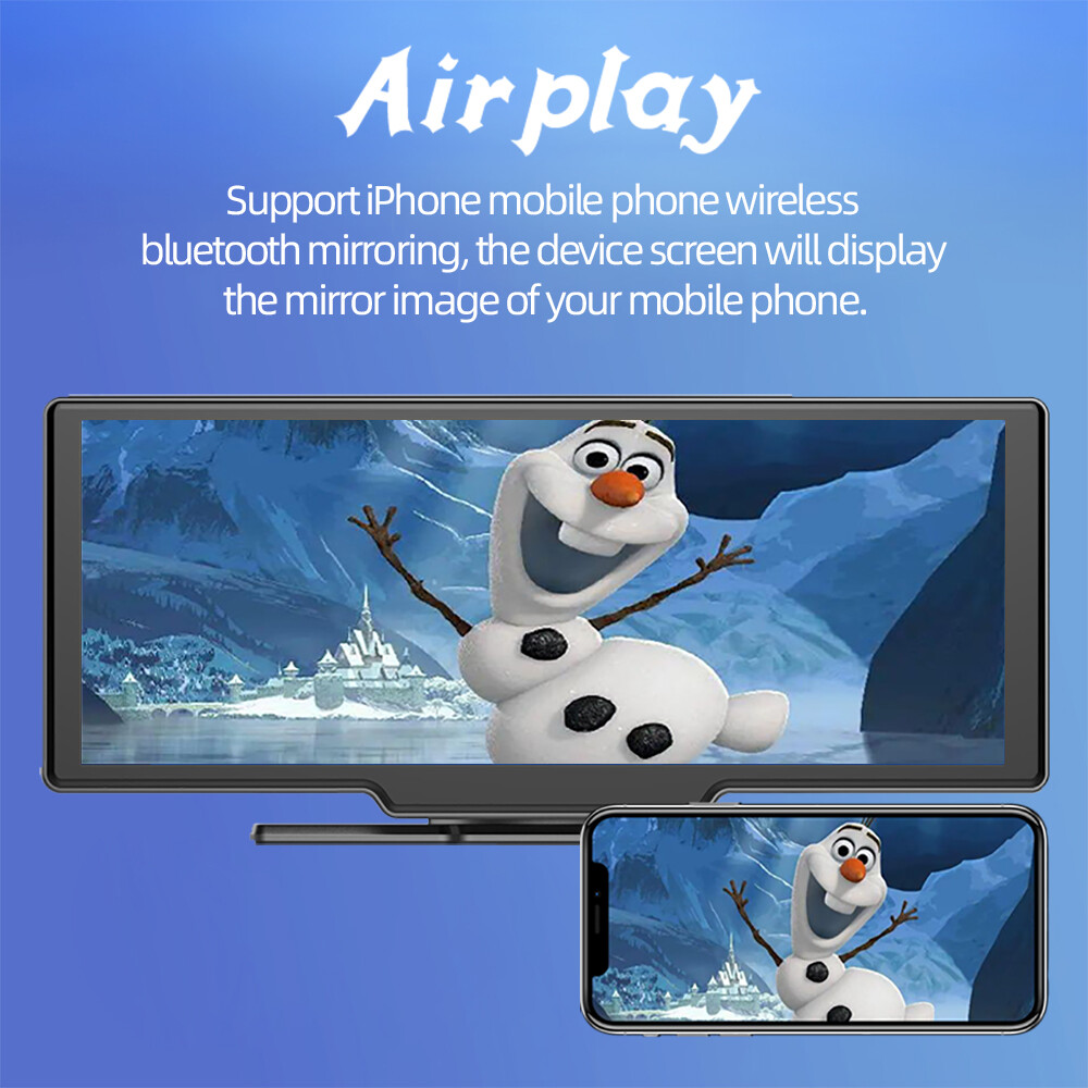 10″ Car Stereo Wireless Apple Carplay Android Auto Bluetooth Touch Screen Radio