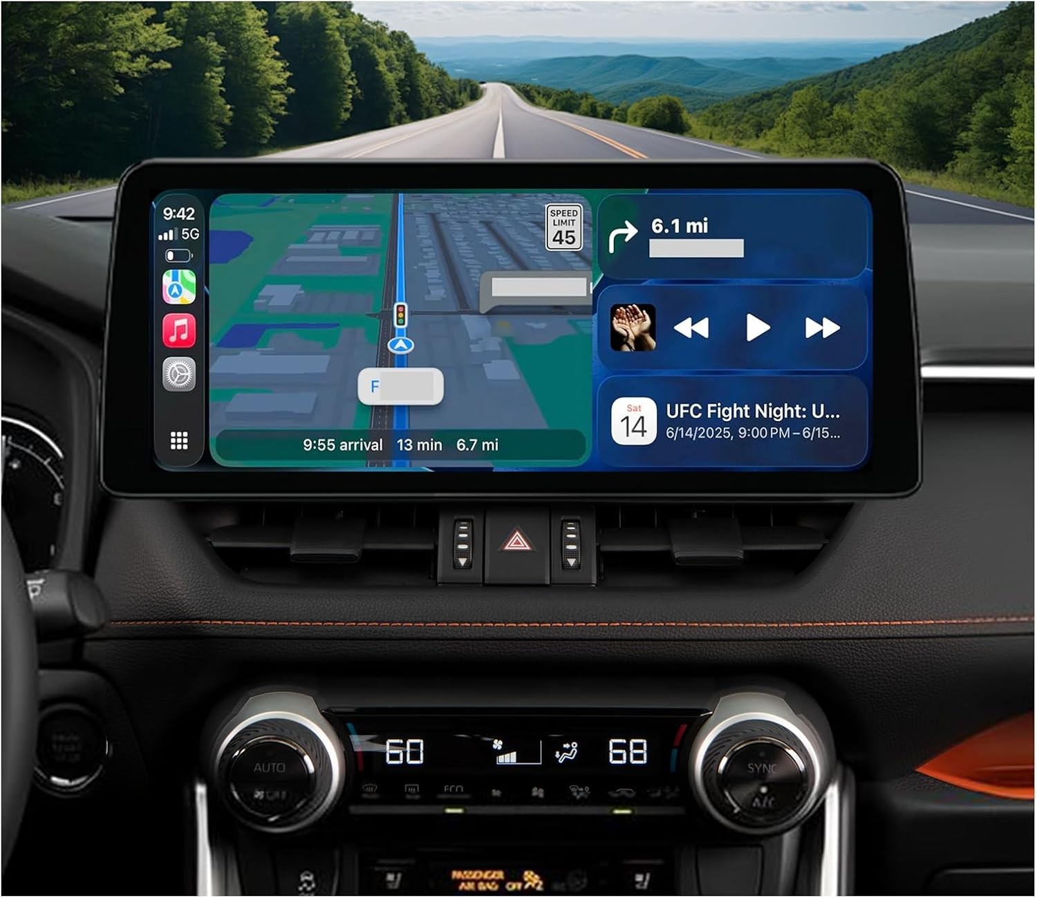 12.3” For 2019-2022 Toyota RAV4 8Core 4+64G Carplay Stereo Radio GPS Android 13