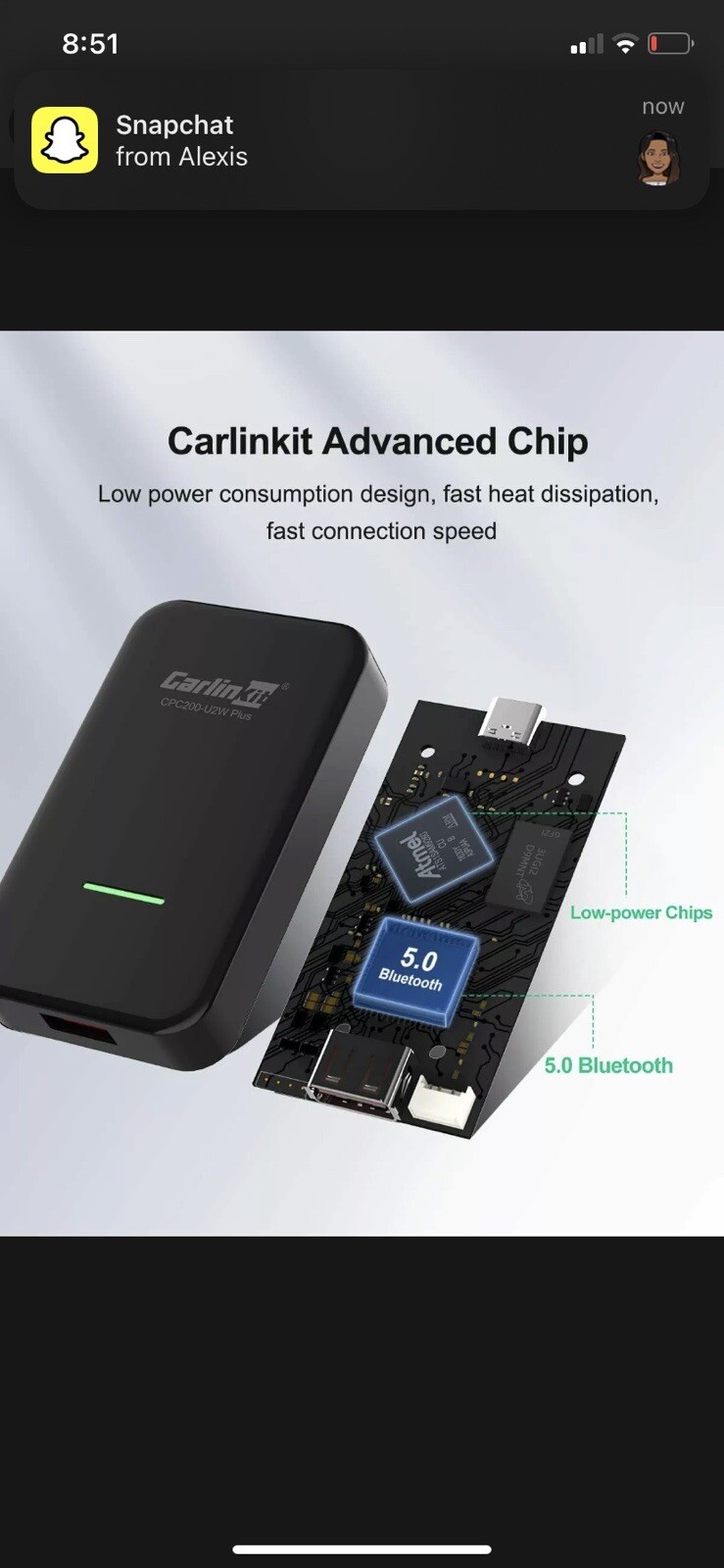 NEW CarlinKit CPC200-U2W-Plus 3.0 Wireless CarPlay Adapter USB for Factory Wired