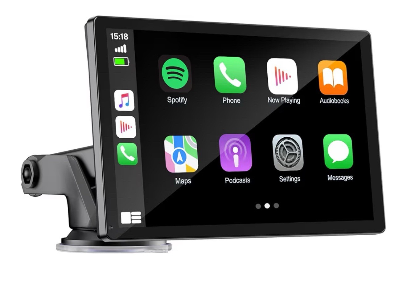 9” Inch Wireless Carplay Screen For Car With 4k Dash Cam,