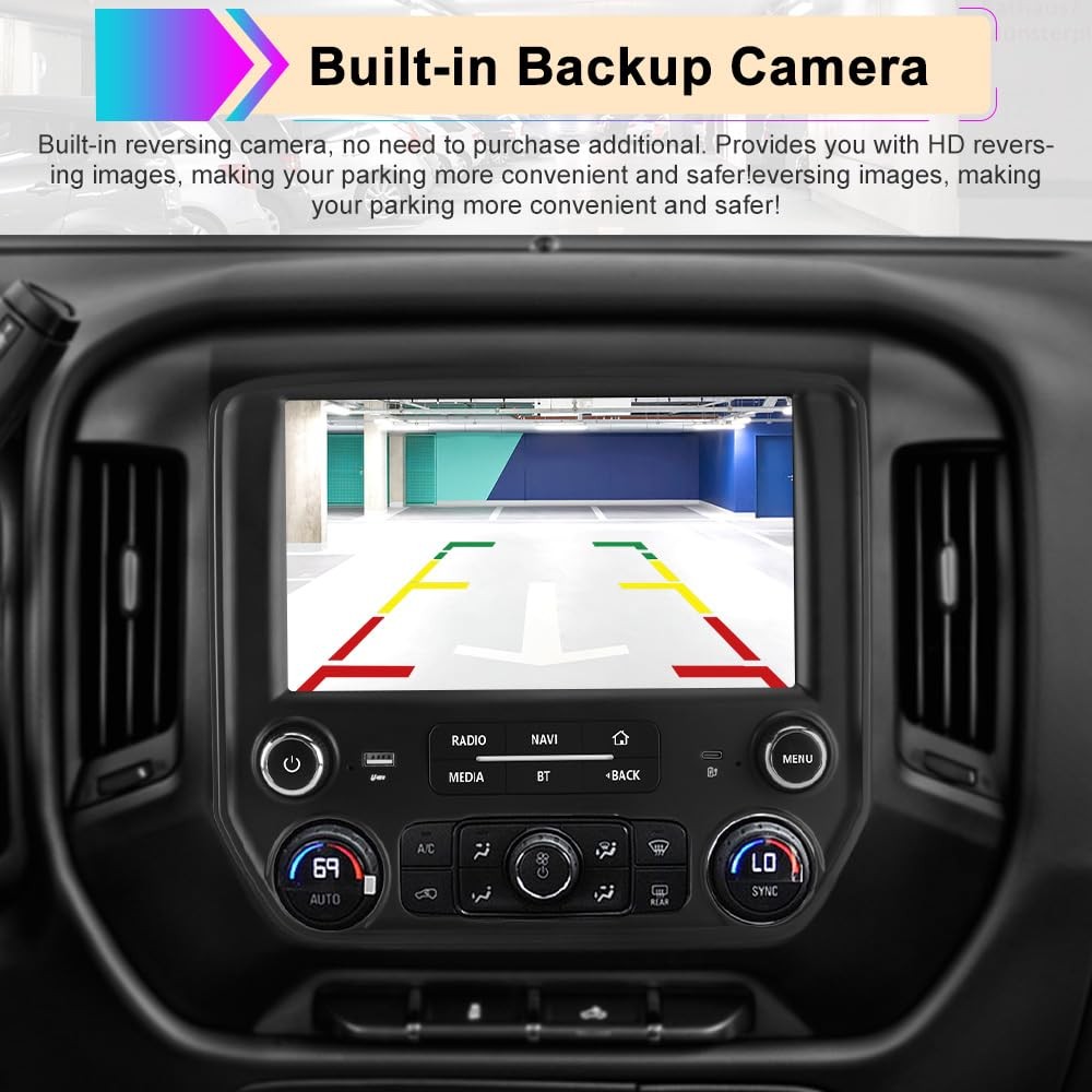10.1″ Chevy Silverado/GMC Sierra Car Stereo | Wireless CarPlay, Backup Camera