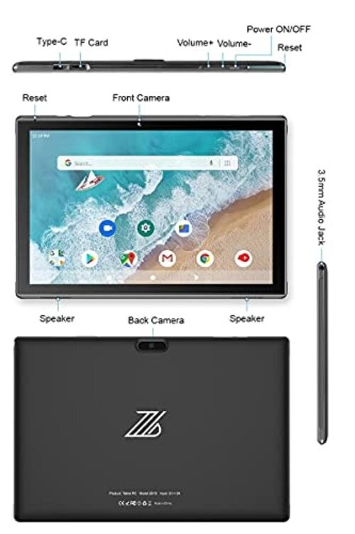 Tablet 10 Inch Android 10 Tablets, 32GB ROM 512GB Expand，6000mah Battery, Quad