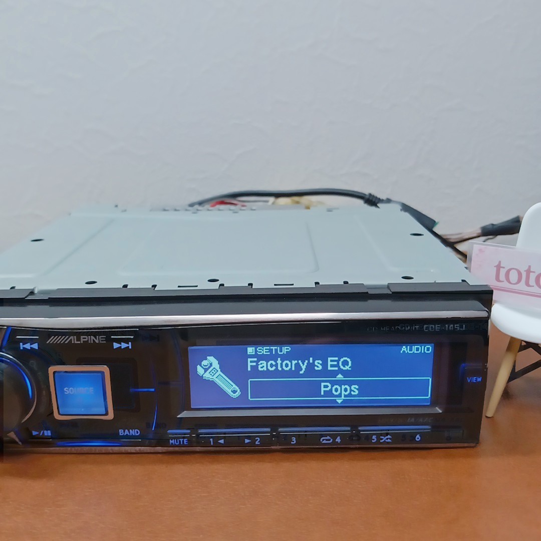 Alpine CDE-145J CD Player Car Audio – Operation Confirmed