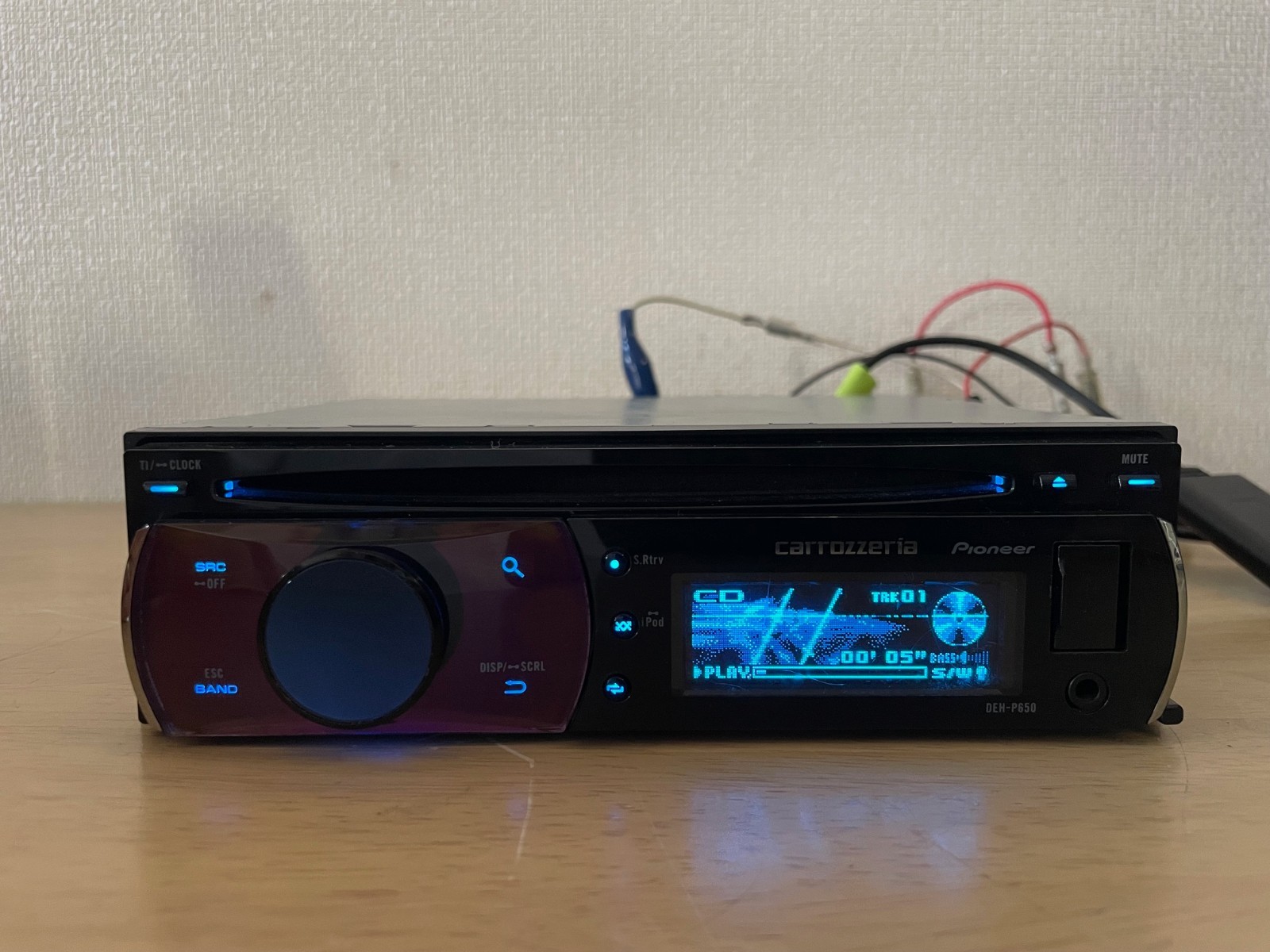 Pioneer Carrozzeria DEH-P650 1Din Car CD Player AUX USB Operation Confirmed