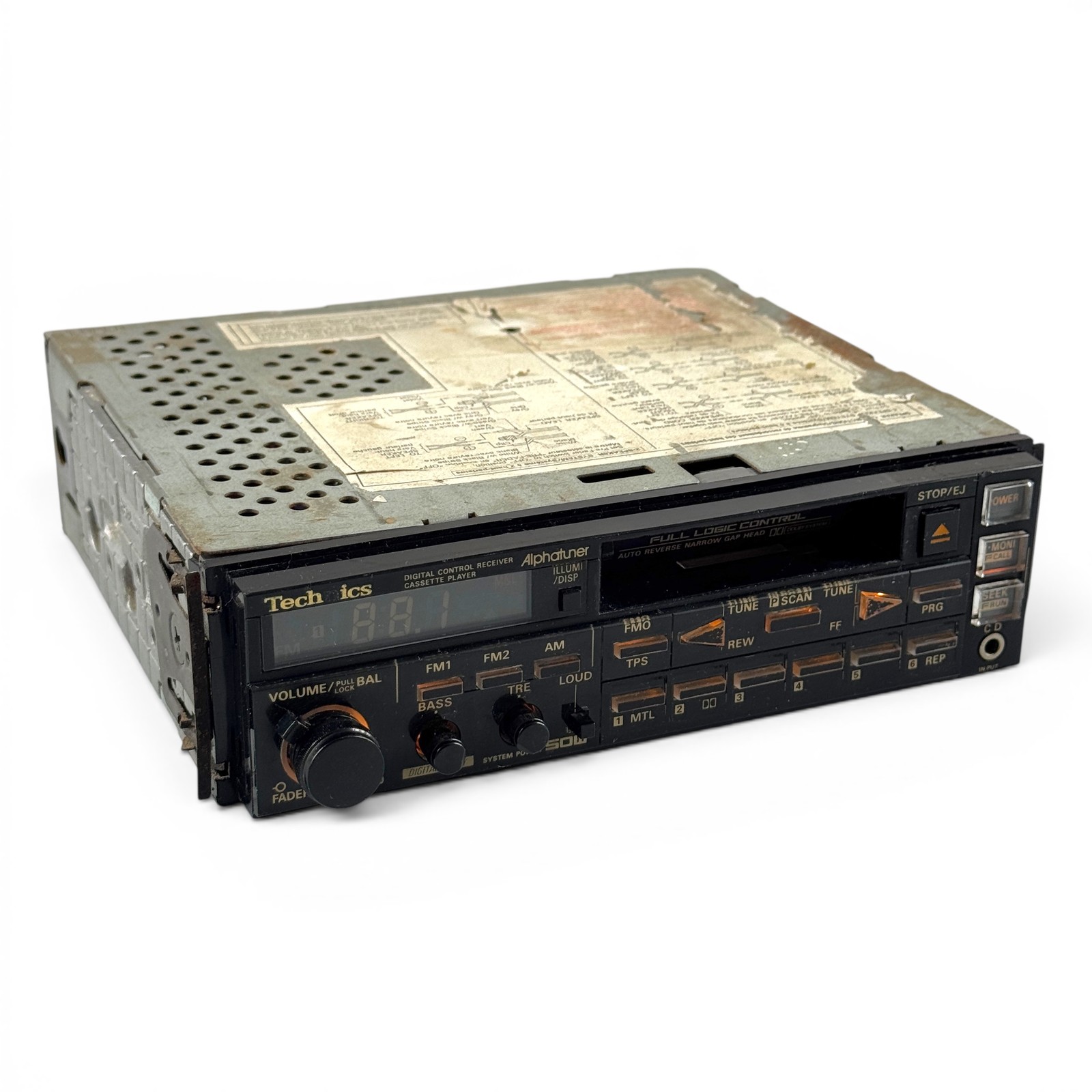 Vintage Technics CQ-R9300EU Car Stereo Cassette Player Digital Receiver Dolby