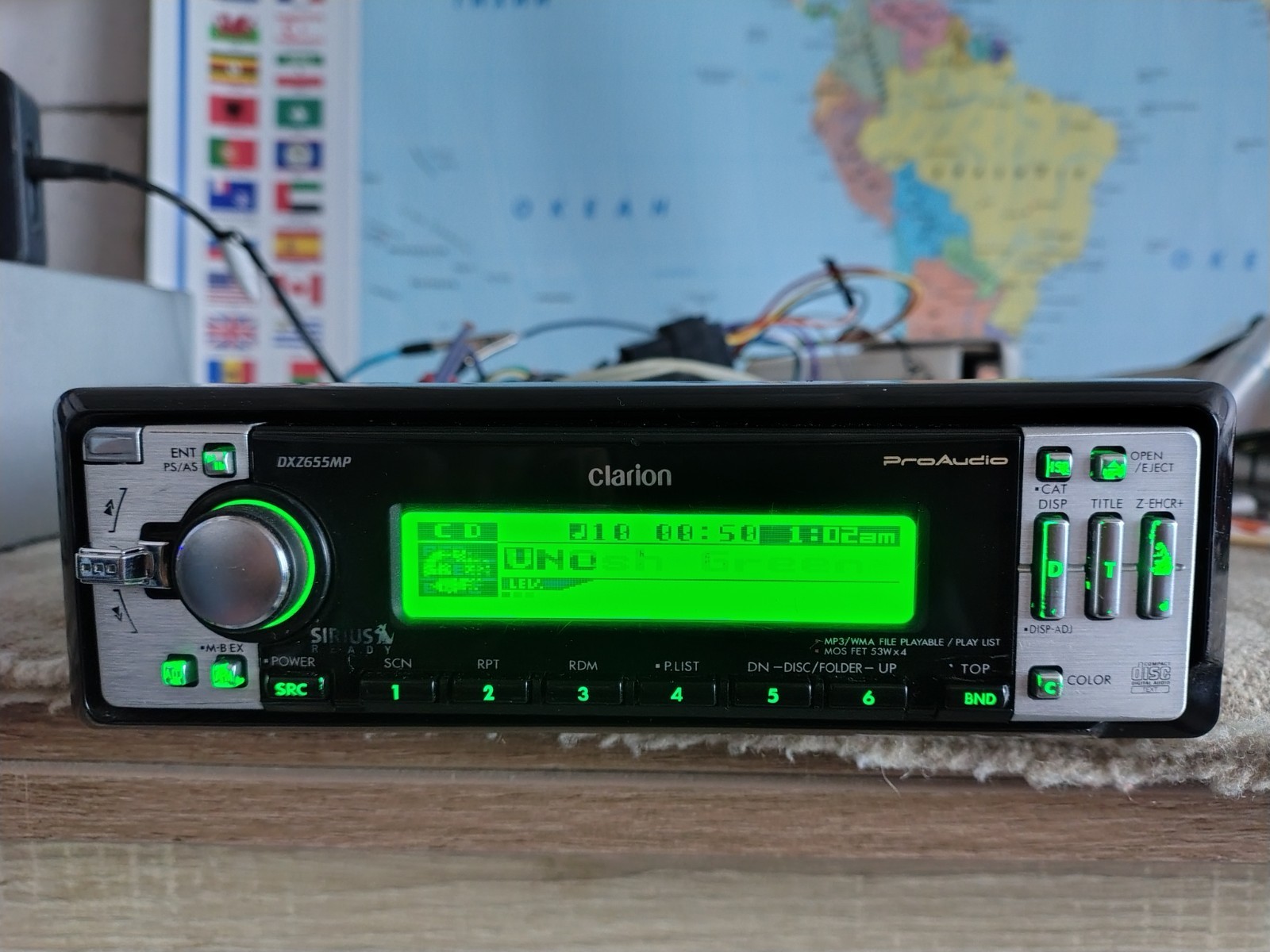 Clarion DXZ-655MP Car Stereo CD Receiver Mobile Media Station Fully Working