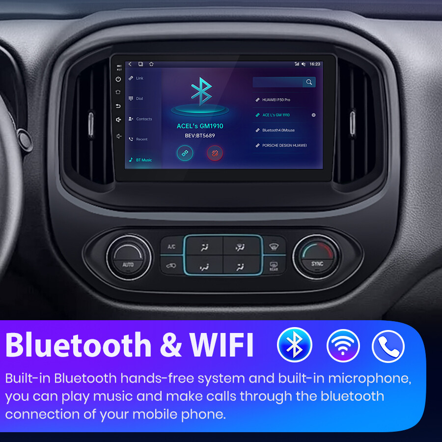 2G+32G Android 12 Carplay For Chevrolet Colorado 2015-2018 Car Radio Stereo GPS