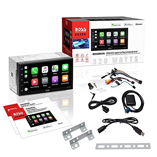 BOSS Audio BE950WCPA Wireless Apple CarPlay Android Auto Car Multimedia Player