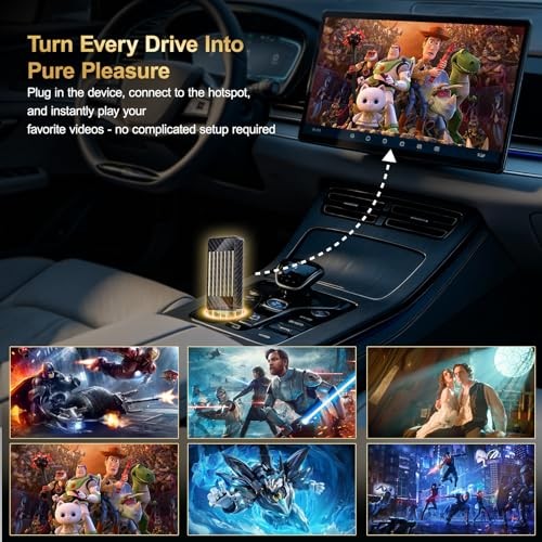 Wireless CarPlay & Android Auto Adapter AI Magic Box,Built-in Play Store Gray