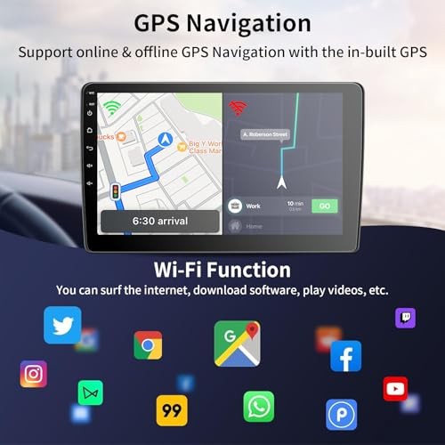 Car Stereo Radio for Jeep Wrangler JK, Compass, Grand 2GB RAM+64GB ROM
