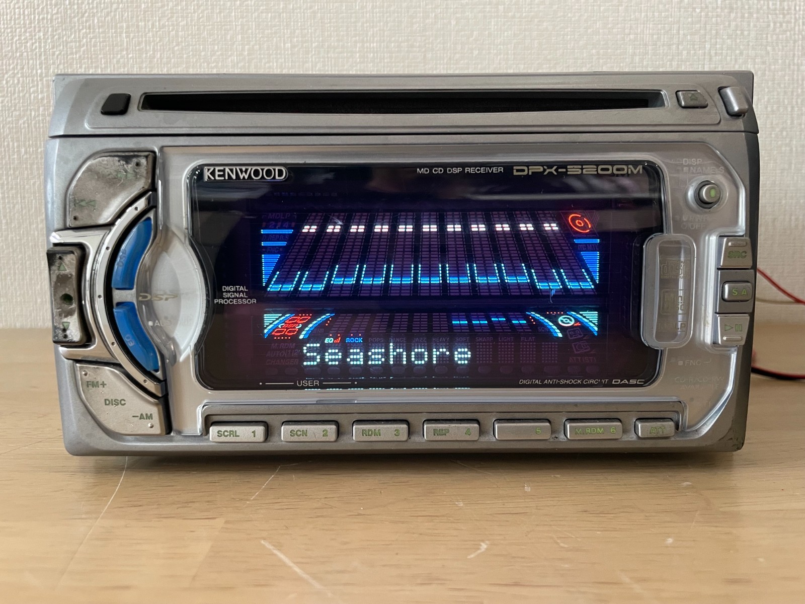 KENWOOD DPX-5200M 2DIN Car Audio CD MD MDLP Player Operation Confirmed Very Good