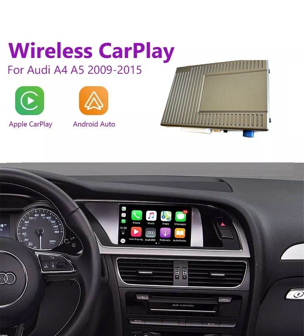 Wireless Apple CarPlay Android Auto for Audi A4 A5 2GMMI 2009-2015