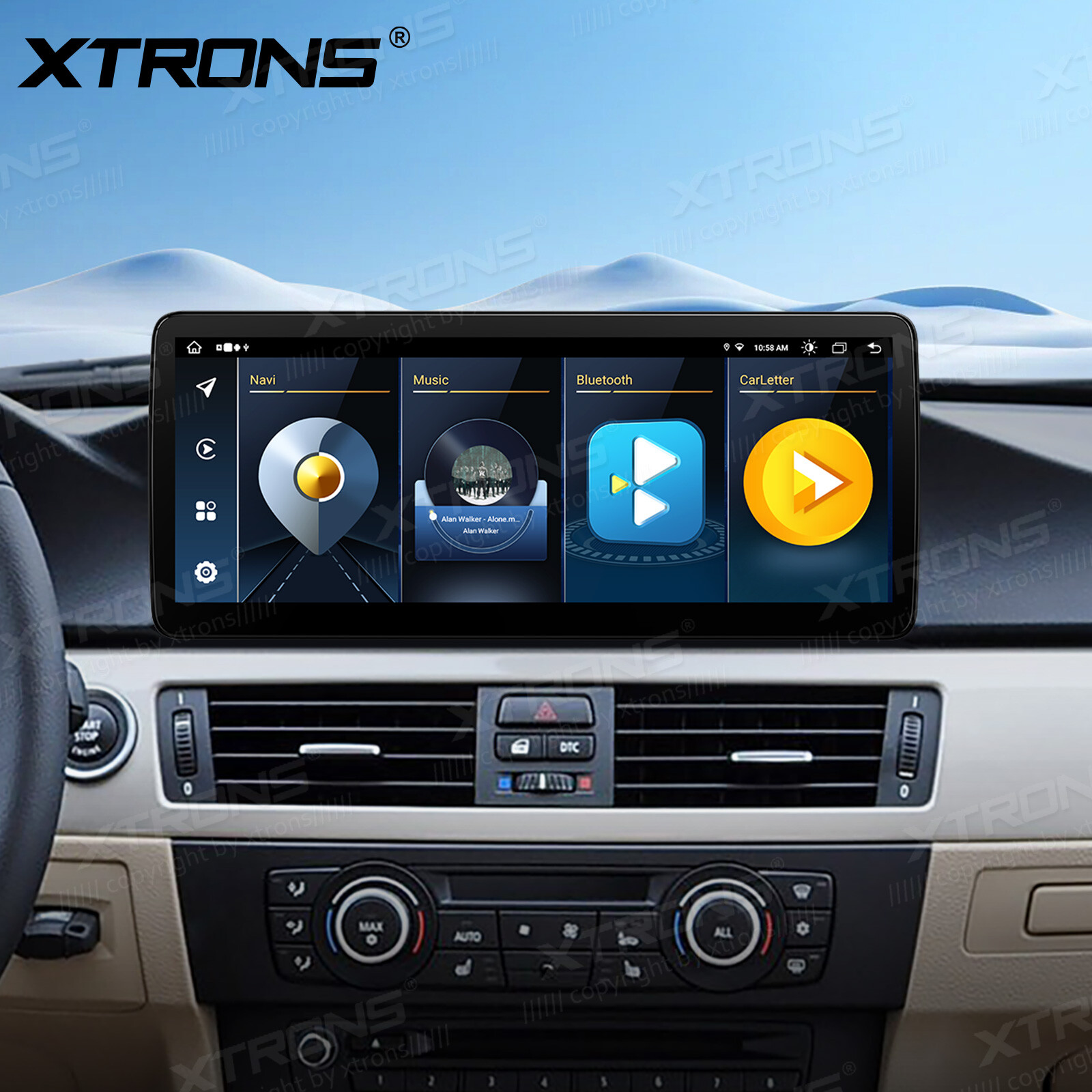 4G Android 13 4+64G Car Stereo GPS CarPlay Navi WiFi For BMW E90 E91 E92 E93 CIC