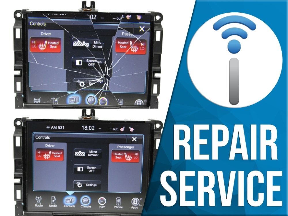 Repair Service – FCA Uconnect 3C RA4 or RA3 8.4-Inch Touchscreen Radio