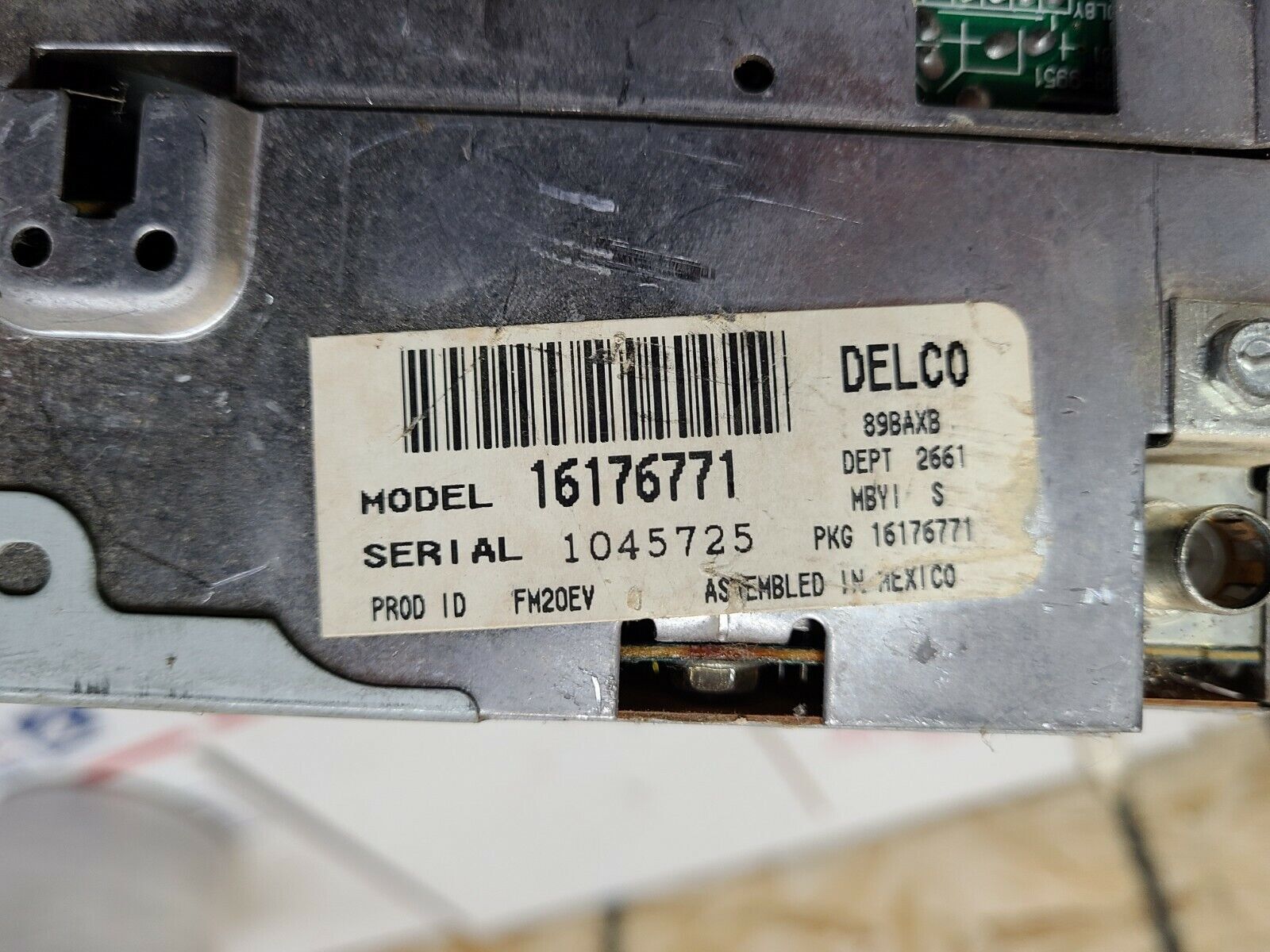 USED RADIO LOT – GM DELCO 16176771 PYLE PLR34M COBRA 29LTD PANISONIC TOUCHSCREEN
