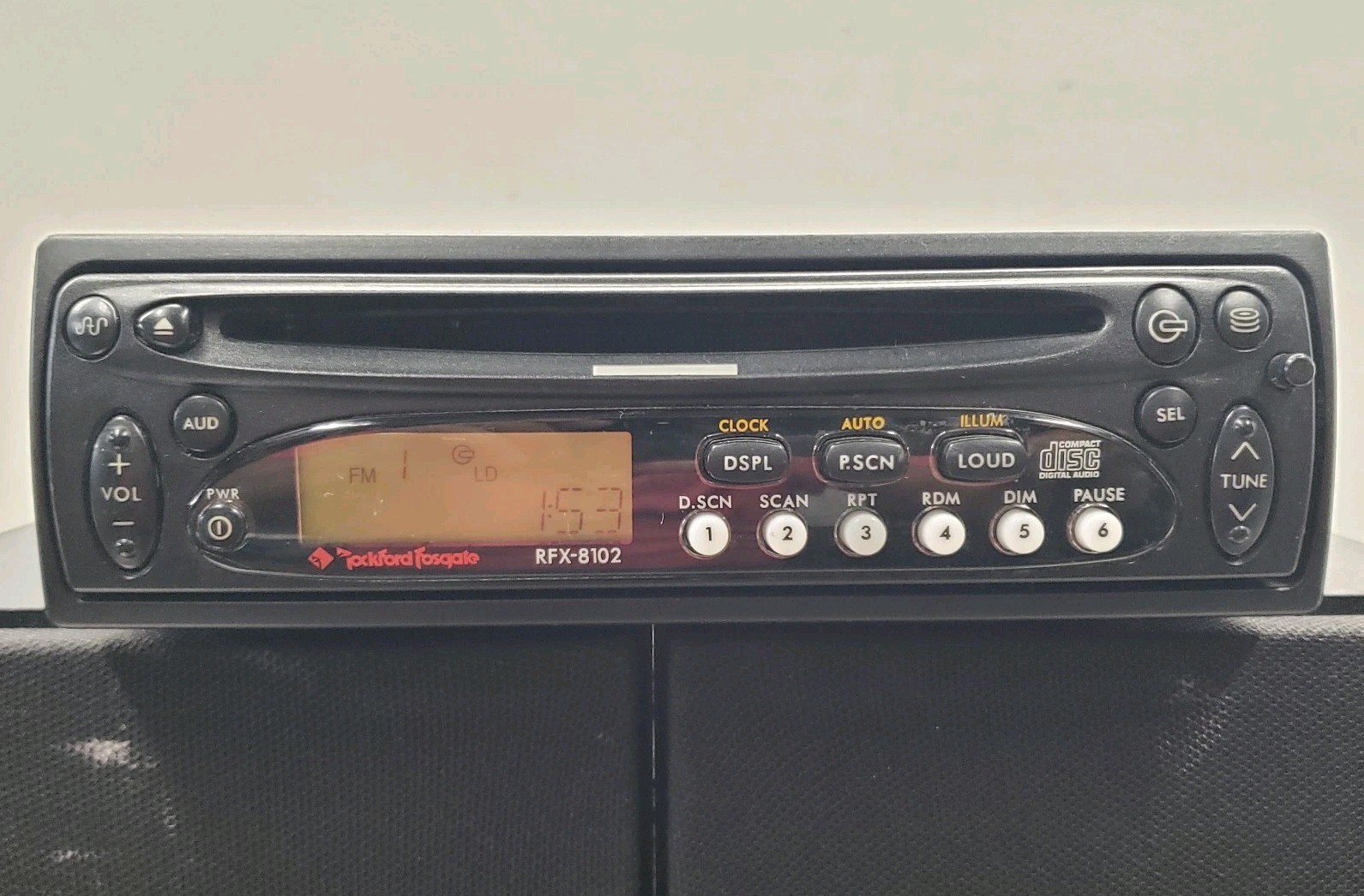 Old School Rockford Fosgate RFX-8102 AM/FM CD Player Detachable Face Car Stereo