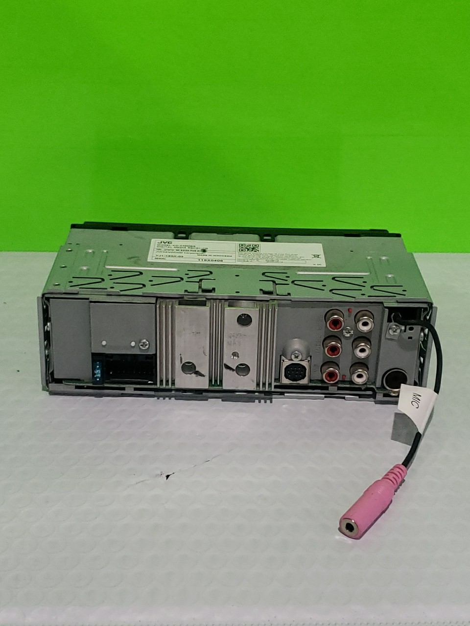 JVC KD-X38MBS Single DIN Marine MotorSport Bluetooth USB AUX LED Good Condition