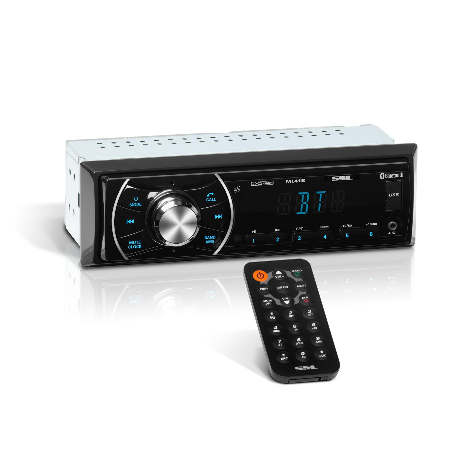 Estereo De Un Din Với Bluetooth Y Control Remoto Inalambrico De Lujo Pro